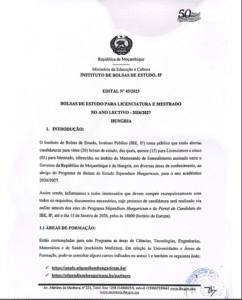 Bolsas IBE-Hungria 2026/2027: Oportunidade para Licenciatura e Mestrado no Exterior